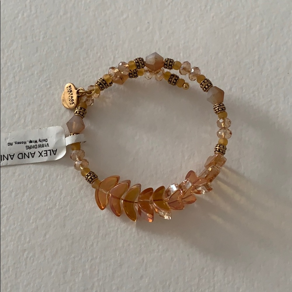 Alex and Ani Vintage 66 Deity Wrap Honey